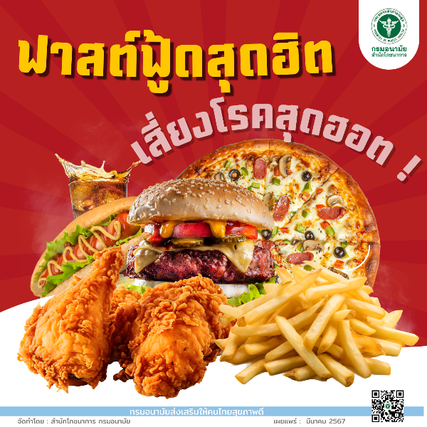 อาหารจานด่วนสุดฮิต แต่ถ้ากินบ่อยมากไปอาจส่งผลเสียให้เสี่ยงกับ โรคสุดฮอต